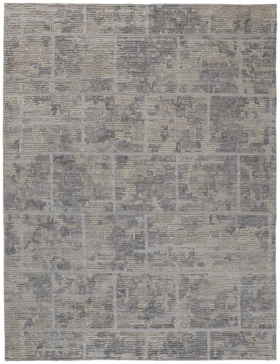 product image of Huntley Hand Woven Gray and Ivory Rug by BD Fine Flatshot Image 1 58