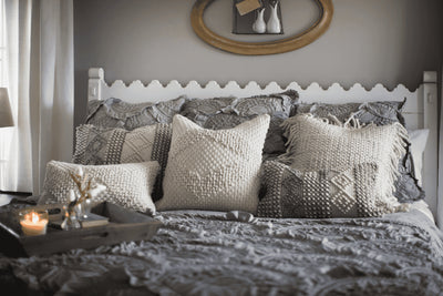 product image for Grey / Ivory Pillow 13" x 21" Alternate Image 15 49