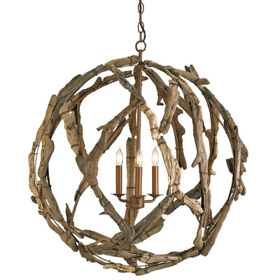 product image of Driftwood Orb Chandelier 1 567
