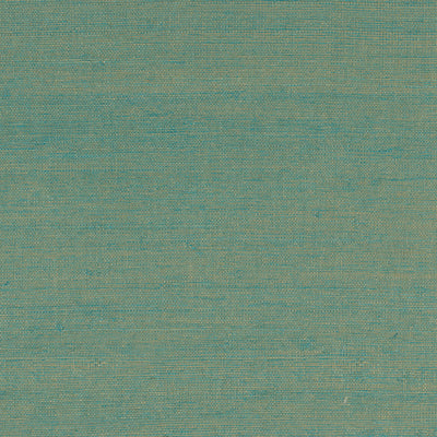 product image of Fine Grasscloth-Look Foil Wallpaper in Teal/Gold 594