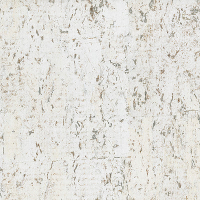 product image of Cork Textural Wallpaper in Ivory/Silver 55