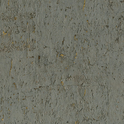 product image of Cork Shimmering Textural Wallpaper in Silver/Chocolate 566