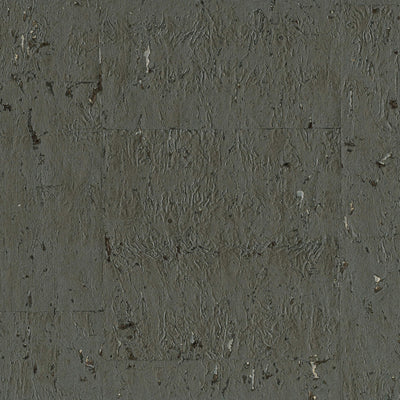 product image of Cork Shimmering Pearlescent Wallpaper in Black/Silver 559