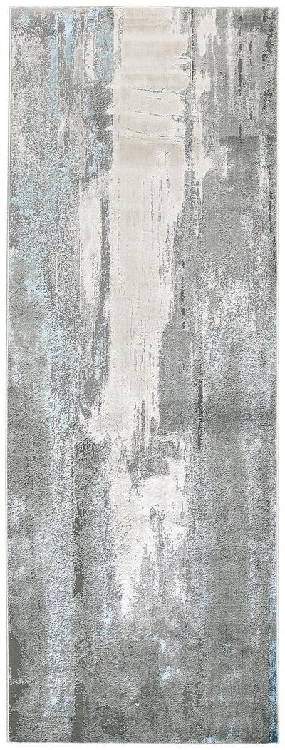 product image for Aurelian Silver and Teal Rug by BD Fine Flatshot Image 1 27