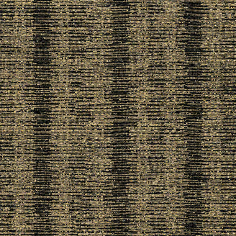 media image for Straie Vertical Grasscloth Wallpaper in Gold Black 210
