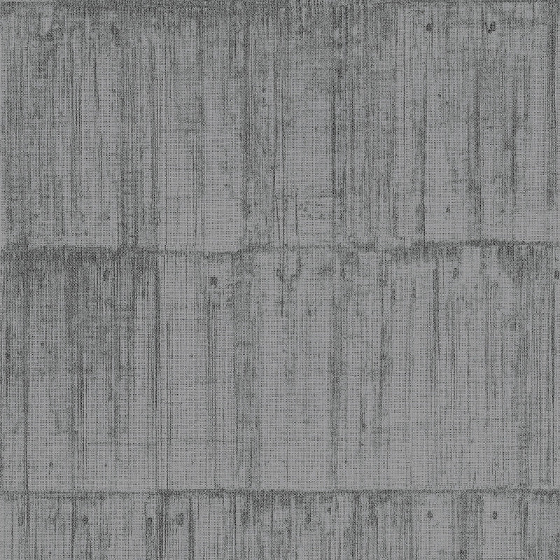 media image for Faux Concrete on Grasscloth Wallpaper in Grey/Black/Silver 293