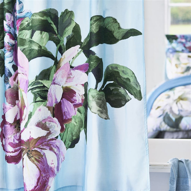 media image for Delft Flower Sky Shower Curtain Design By Designers Guild 219