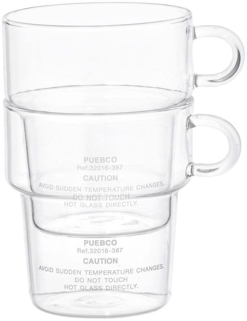 media image for borosilicate glass mug deep stacking design by puebco 15 228