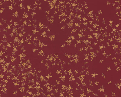product image of Floral Petite Textured Wallpaper in Red/Gold from the Versace IV Collection 593