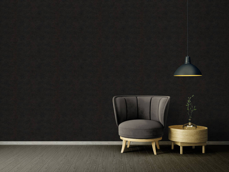 media image for Classical Plain Textured Wallpaper in Black/Brown from the Versace IV Collection 286