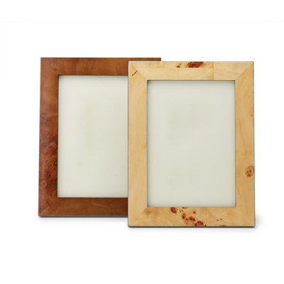 product image for Burled Wood 5" x 7" Photo Frame in Gift Box in Various Colors 26