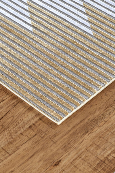product image for Crowford Gold and White Rug by BD Fine Corner Image 1 5