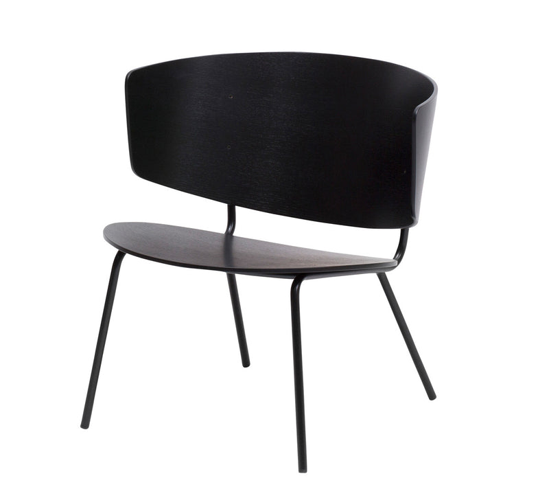 media image for Herman Lounge Chair in Black by Ferm Living 257