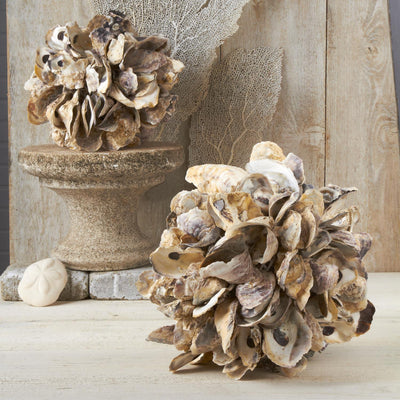 product image for oyster shell ball in 2 assorted sizes design by twos company 2 39