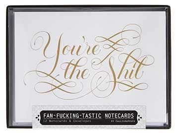 product image of fan fucking tastic notecards by calligraphuck 1 527