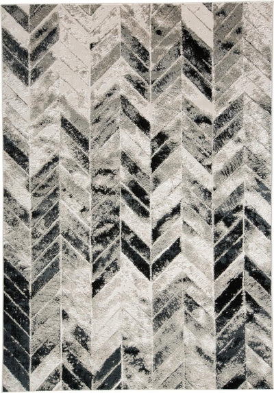 product image of Orin Silver and Black Rug by BD Fine Flatshot Image 1 517