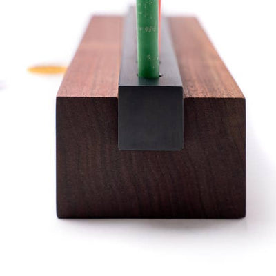 product image for Menorah Modern Wood and Steel in Walnut 17