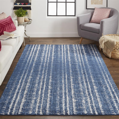product image for Meera Blue and Ivory Rug by BD Fine Roomscene Image 1 37