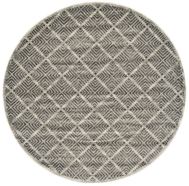 media image for Alessandria Gray and Ivory Rug by BD Fine Flatshot Image 1 232