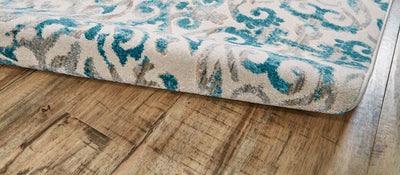 product image for Arsene Teal and Ivory Rug by BD Fine Roll Image 1 33