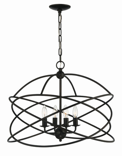 product image of Anson 4 Light Contemporary Statement Chandelier By Lumanity 1 547