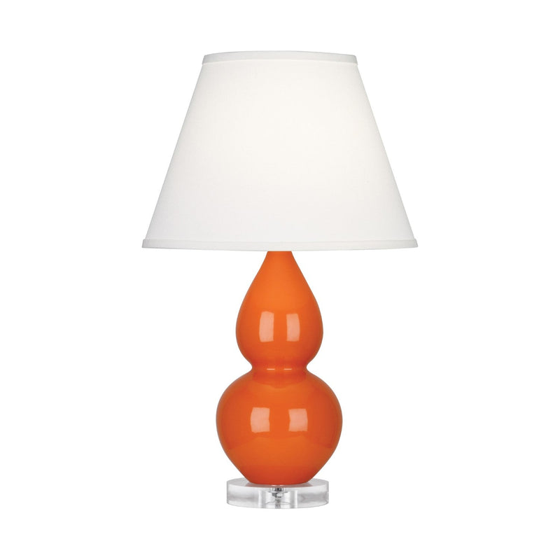 media image for pumpkin glazed ceramic double gourd accent lamp by robert abbey ra 1685 8 292