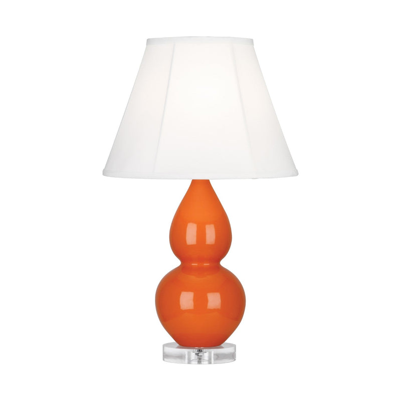 media image for pumpkin glazed ceramic double gourd accent lamp by robert abbey ra 1685 7 236