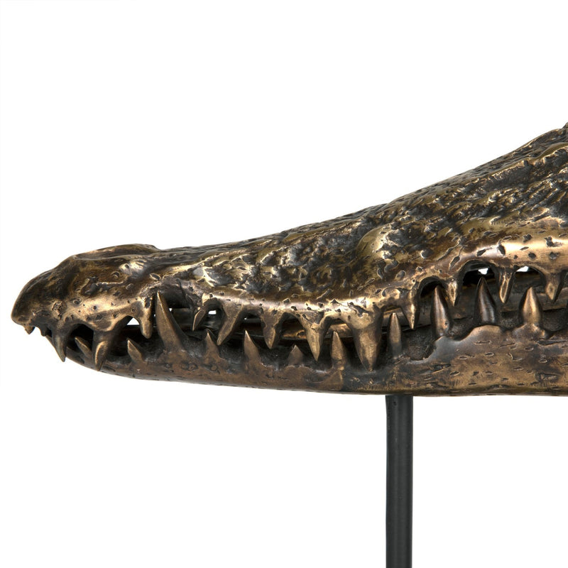 media image for Brass Alligator On Stand By Noirab 83S 7 258
