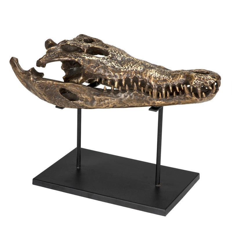 media image for Brass Alligator On Stand By Noirab 83S 3 230