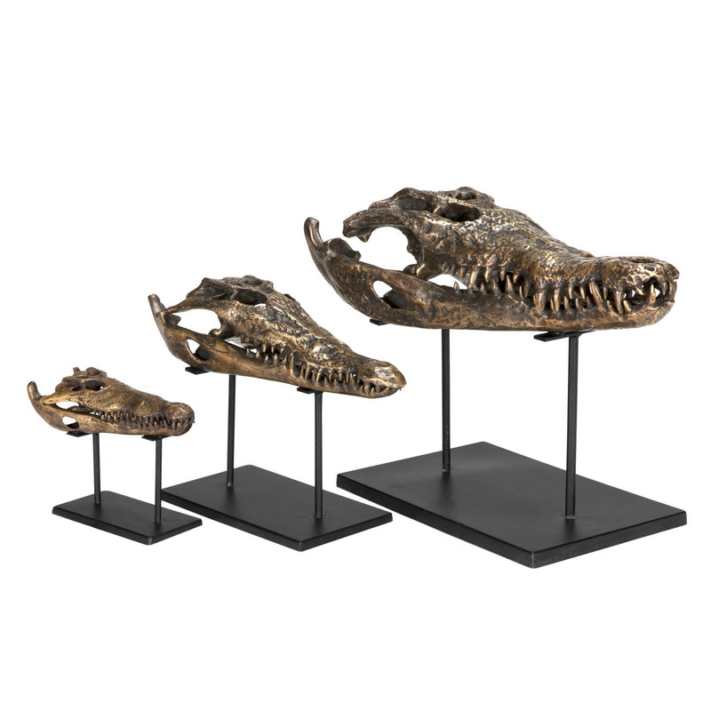 media image for Brass Alligator On Stand By Noirab 83S 13 279