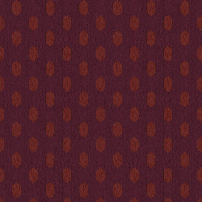 media image for Art Deco Style Geometric Motif Wallpaper in Orange/Red/Lilac from the Absolutely Chic Collection by Galerie Wallcoverings 256