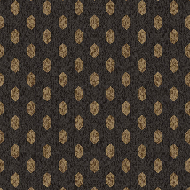 media image for Art Deco Style Geometric Motif Wallpaper in Black/Metallic/Brown from the Absolutely Chic Collection by Galerie Wallcoverings 26