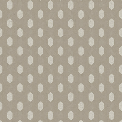 product image of Art Deco Style Geometric Motif Wallpaper in Beige/Grey/Metallic from the Absolutely Chic Collection by Galerie Wallcoverings 50