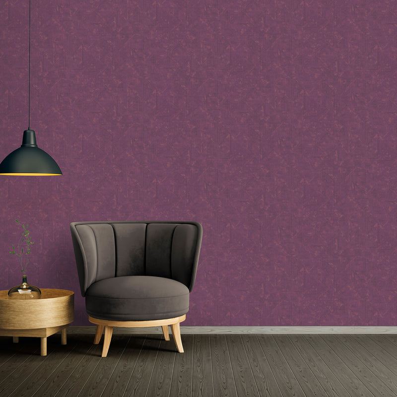 media image for Distressed Geometric Motif Wallpaper in Lilac from the Absolutely Chic Collection by Galerie Wallcoverings 210