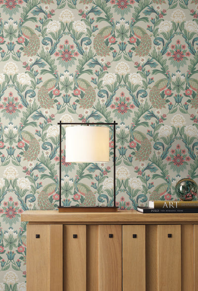 product image for Plume Dynasty Taupe/Multi Wallpaper from the Arts and Crafts Collection by Ronald Redding 49