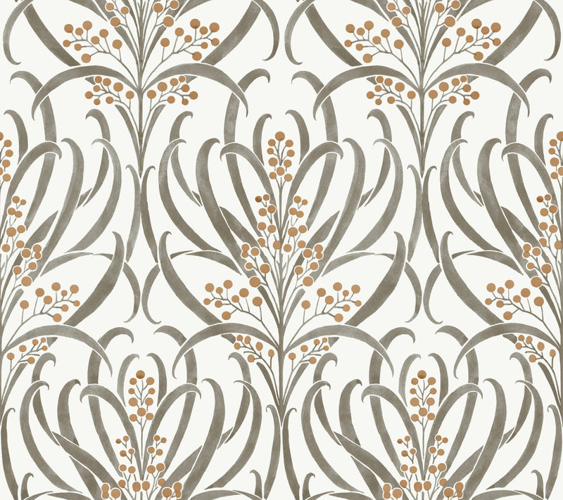 media image for Calluna White/Taupe Wallpaper from the Arts and Crafts Collection by Ronald Redding 293