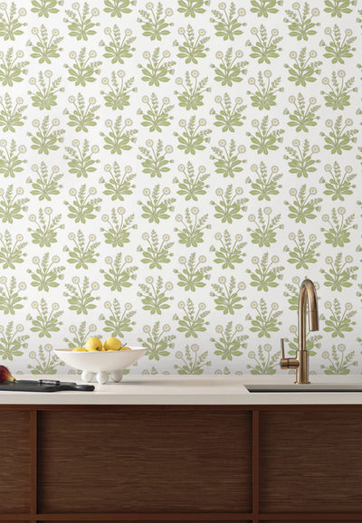 product image for Meadow Flowers White Wallpaper from the Arts and Crafts Collection by Ronald Redding 55