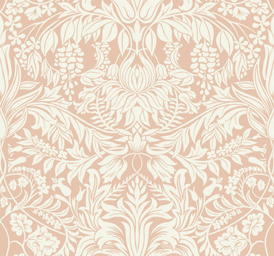 product image of Lockwood Damask Blush Wallpaper from the Arts and Crafts Collection by Ronald Redding 521