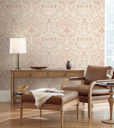 product image for Lockwood Damask Blush Wallpaper from the Arts and Crafts Collection by Ronald Redding 98