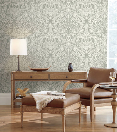 product image for Lockwood Damask Grey Wallpaper from the Arts and Crafts Collection by Ronald Redding 19