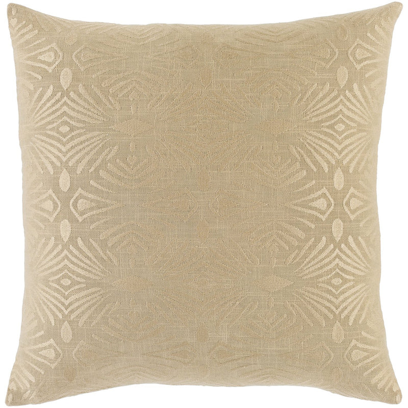 media image for Accra ACA-001 Woven Square Pillow in Khaki & Wheat by Surya 225