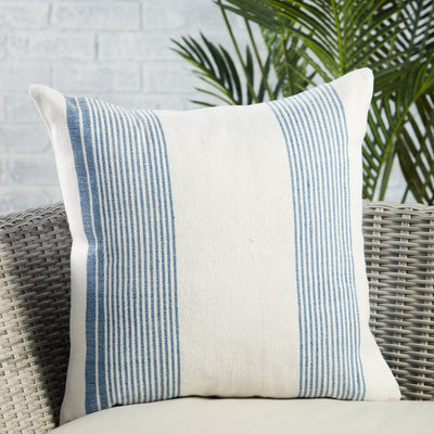 product image for Acapulco Parque Indoor/Outdoor Blue & Ivory Pillow 4 70