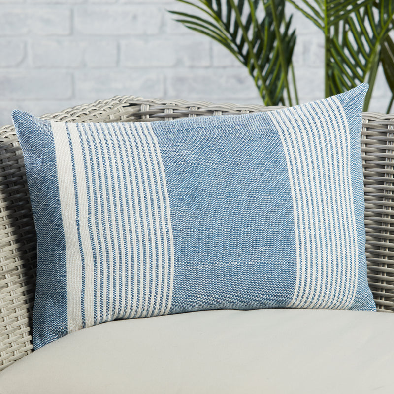 media image for Acapulco Carinda Indoor/Outdoor Blue & Ivory Pillow 4 269