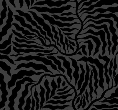 product image for Fern Fronds Wallpaper in Black 58