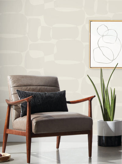 product image for Block Wallpaper in Caramel & Cream 15