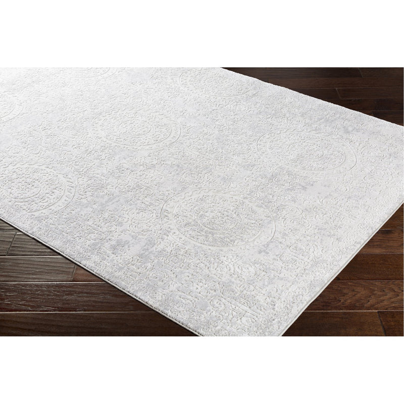 media image for Aisha AIS-2307 Rug in Light Gray & White by Surya 220