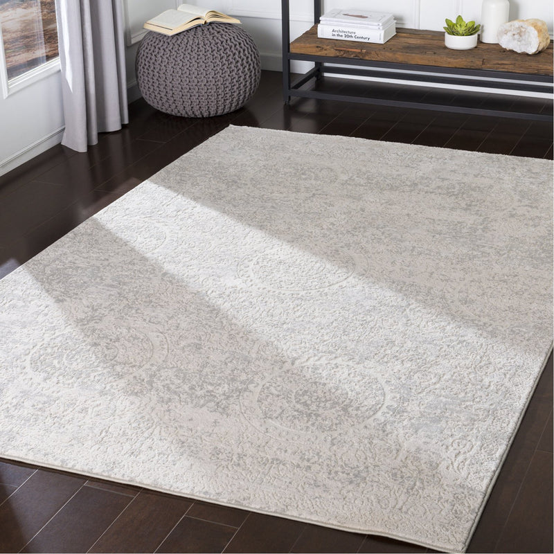 media image for Aisha AIS-2307 Rug in Light Gray & White by Surya 268