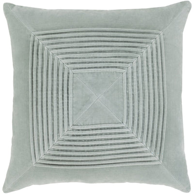 product image of Akira AKA-001 Velvet Pillow in Ice Blue by Surya 576
