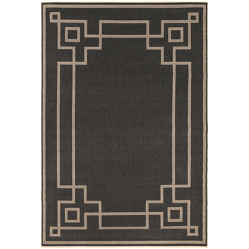 media image for alfresco outdoor rug in navy camel design by surya 1 6 238