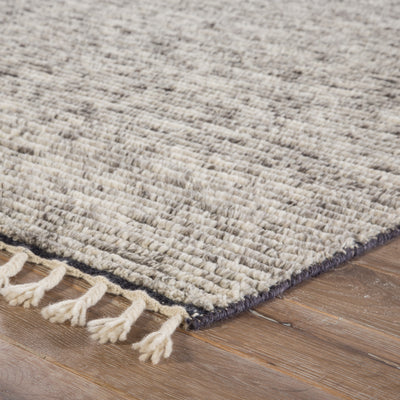 product image for Alpine Hand-Knotted Stripe White & Gray Area Rug 54